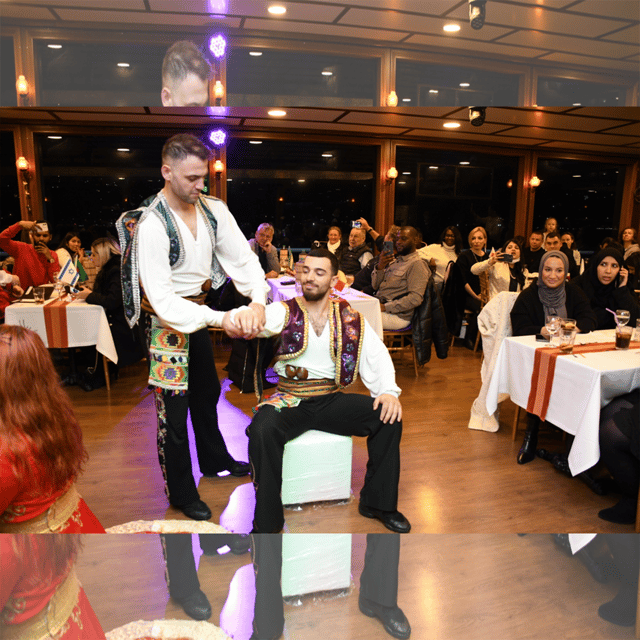 All Inclusive; Istanbul Bosphorus Dinner Cruise w/live shows - Dinner on the water: 3 courses plus drinks that keep the pace moving