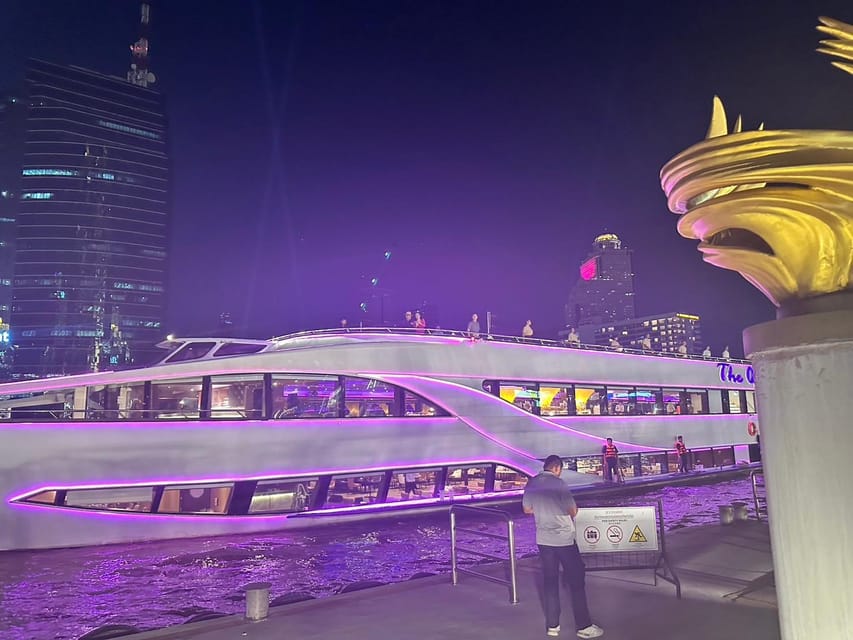 Bangkok: Opulence Luxury Dinner Cruise with Hotel Transfer - Night Views on the Chao Phraya: Getting the Most From the Dark Hours