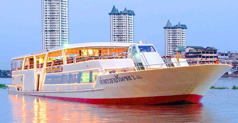 Bangkok: River Dinner Cruise on the Chao Phraya Princess - Boarding the Chao Phraya Princess: Upper Deck vs. Downstairs Seats