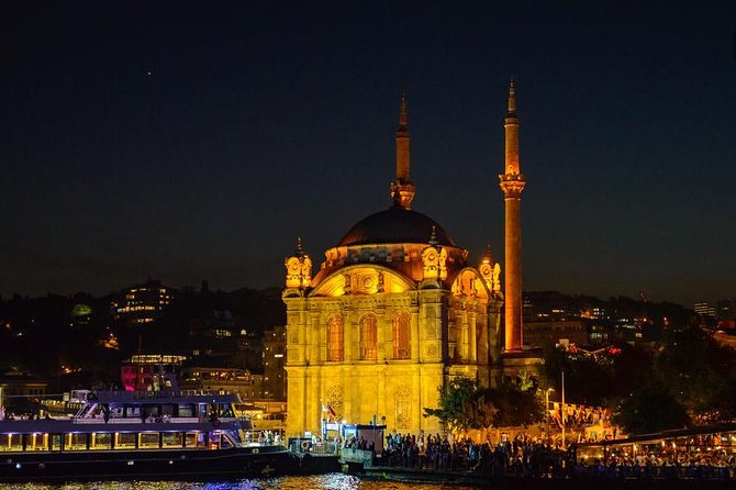 Bosphorus Dinner Cruise & Entertaintment & Private Table & Wi-Fi - Dolmabahçe Palace: the 1856 palace you see before the night gets dramatic