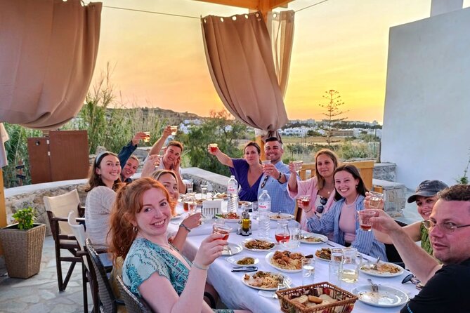 Cooking Class Sunset Dinner and Tour in Paros Farm - Farm-To-Table Sunset in Paros: what the setting does for the meal