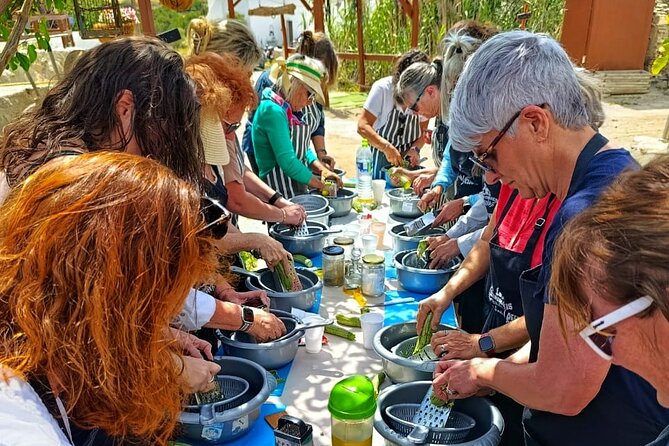 Cooking Class Sunset Dinner and Tour in Paros Farm - Cooking class menu: salads, tzatziki, briam, and the roasted mains