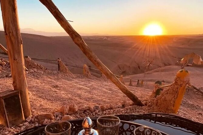 Half-Day Marrakech Desert with Sunset Dinner & 1-Hour Camel trek - Door-to-door Marrakech pickup to off-road Agafay