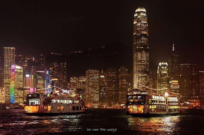 Hong Kong Afternoon Sightseeing Tour Plus Dinner Cruise with Hotel Pickup from Kowloon area - The ferry and the old clocks: classic Hong Kong photos