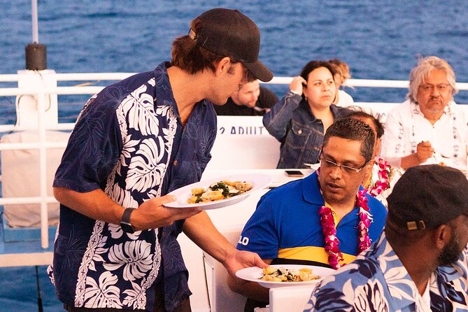 Honolulu Sunset Dinner Cruise with Friday Fireworks Show - Sunset along Waikiki: what the open-air deck really feels like