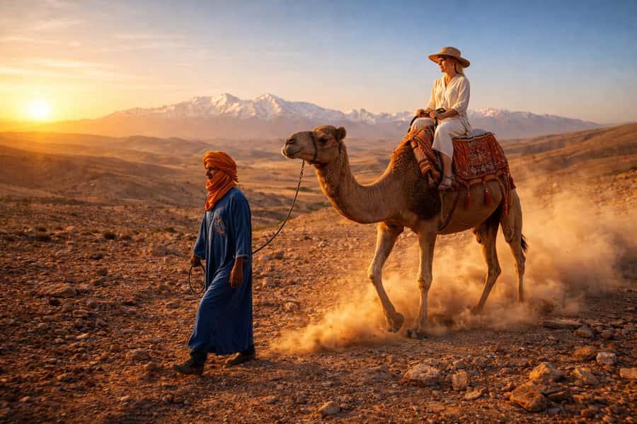 Marrakech: Agafay Desert Escape with Quad or Camel Ride - Welcome tea and the camp atmosphere before you ride
