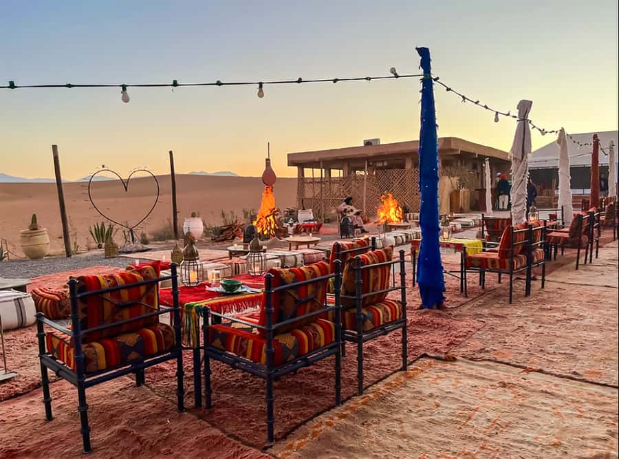 Marrakech: Agafay Desert Escape with Quad or Camel Ride - Evening entertainment: fire shows, dancing, and big camp energy