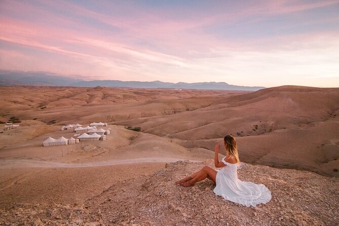 Marrakech: Sunset Dinner in Agafay Desert and camel ride - The camp experience: tagine, couscous, and the desert pace