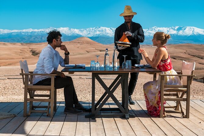 Marrakesh: Sunset Dinner in Agafay Desert with Show & Transfers - Agafay Desert Sunset: Close Enough to Feel Like the Sahara
