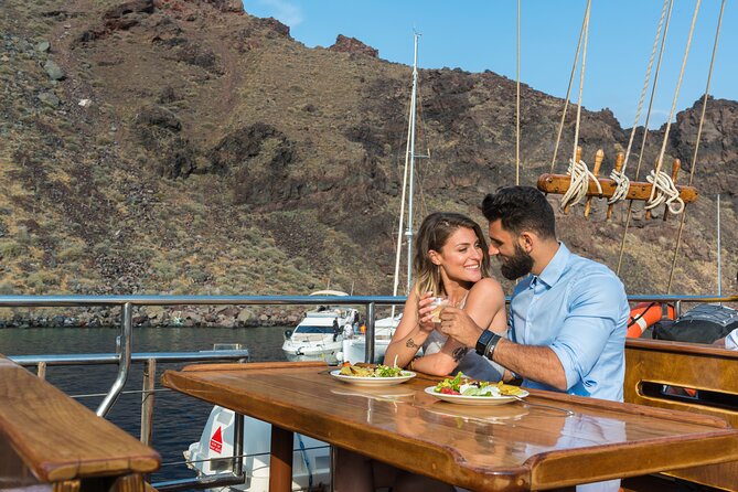 Santorini Sunset Dinner Cruise Including Nea Kameni Visit - The sunset moment: why Thirasia works better than you think