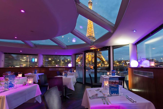 Seine River Dinner Cruise with Live Singer by VIP Yacht de Paris - Boarding, seating, and what you can actually see from each level