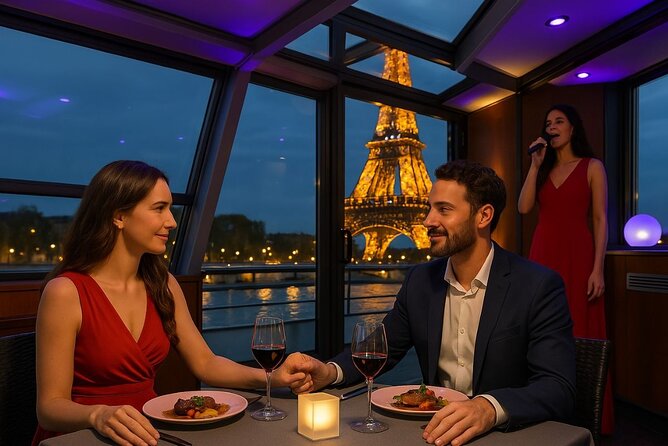 Seine River Dinner Cruise with Rooftop and Live Singer - Key points to know before you go