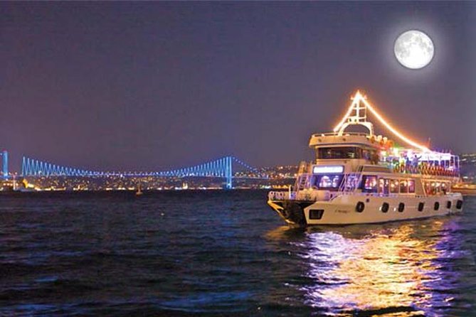 Stage Front Bosphorus Dinner Cruise with Pickup & Drinks included - Dinner and drinks: what all-inclusive means on this boat