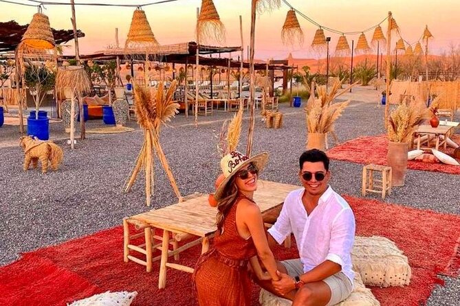 Sunset Dinner in Marrakech Desert with Quad bike - Desert Camp Dinner: tagines, couscous, and grilled meats under a tent