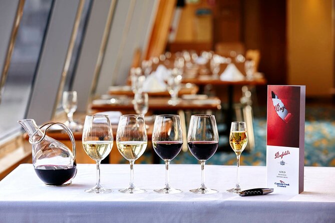 Sydney Gourmet Gold Penfolds Dinner Cruise from Darling Harbour - Vessel choice in winter: different ship, same experience concept