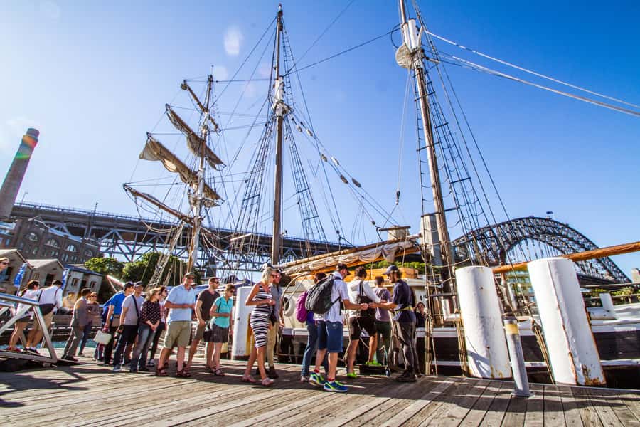 Sydney: Tall Ship Harbour Twilight Dinner Cruise - Southern Swan vs Soren Larsen: two ships with real character