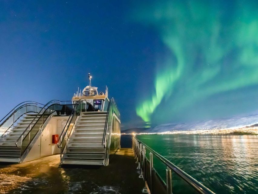 Tromsø: Aurora Dinner Cruise by Hybrid-Electric Catamaran - Entering Tromsø’s night from a hybrid-electric catamaran