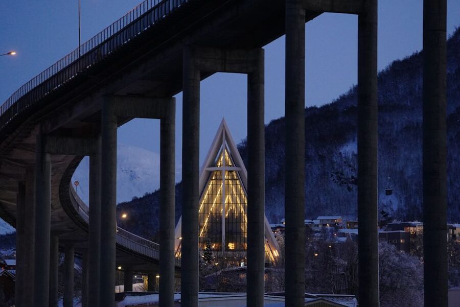 Tromsø: Aurora Dinner Cruise by Hybrid-Electric Catamaran - Dinner at the secret stop: 3 courses, Arctic flavours, and vegetarian options