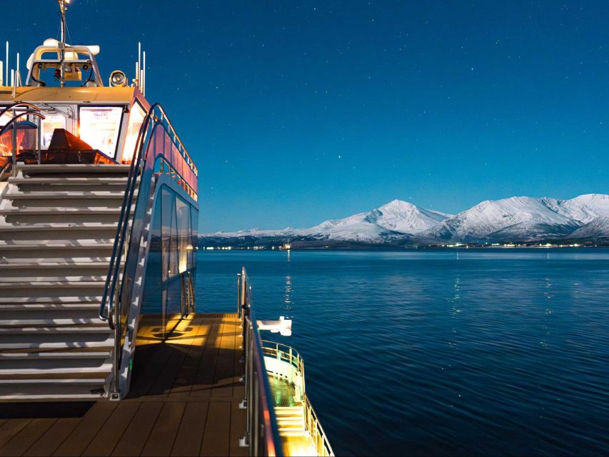 Tromsø: Aurora Dinner Cruise by Hybrid-Electric Catamaran - Getting aboard at Brim Explorer Tromsø (Skarven Kro pier)