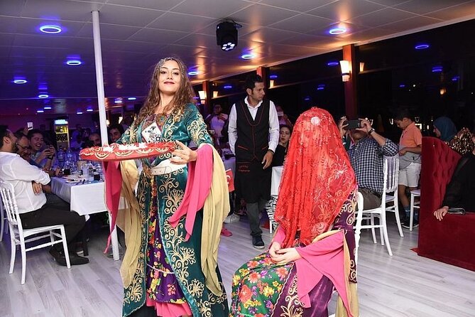 Turkish Night and Dinner Cruise on Bosphorus - The Bosphorus route: historic landmarks you pass from the water