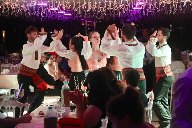 Turkish Show with Bosphorus Dinner Cruise - Dinner on board: three courses, unlimited soft drinks, and no alcohol included